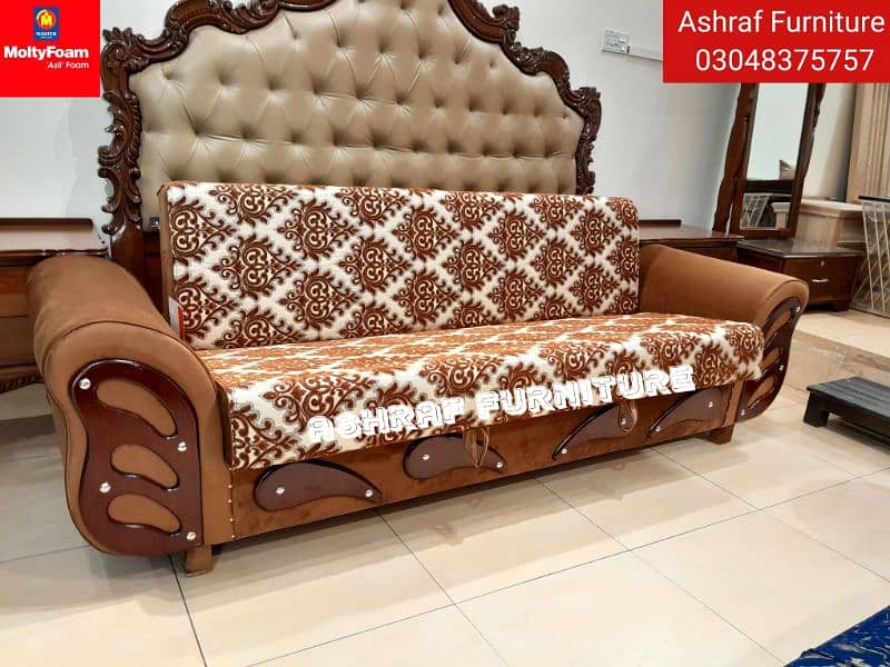 Sofa cum bed/Dewan/Double cumbed/Sofa/L Shape/combed/Bed Set/MoltyFoam 12