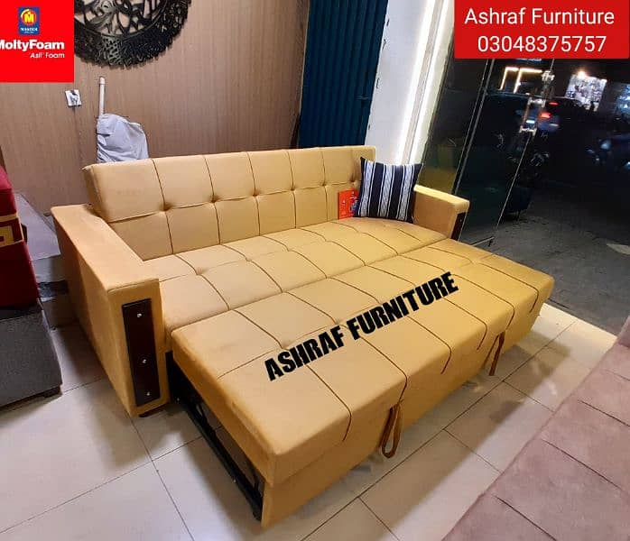 Sofa cum bed/Dewan/Double cumbed/Sofa/L Shape/combed/Bed Set/MoltyFoam 3