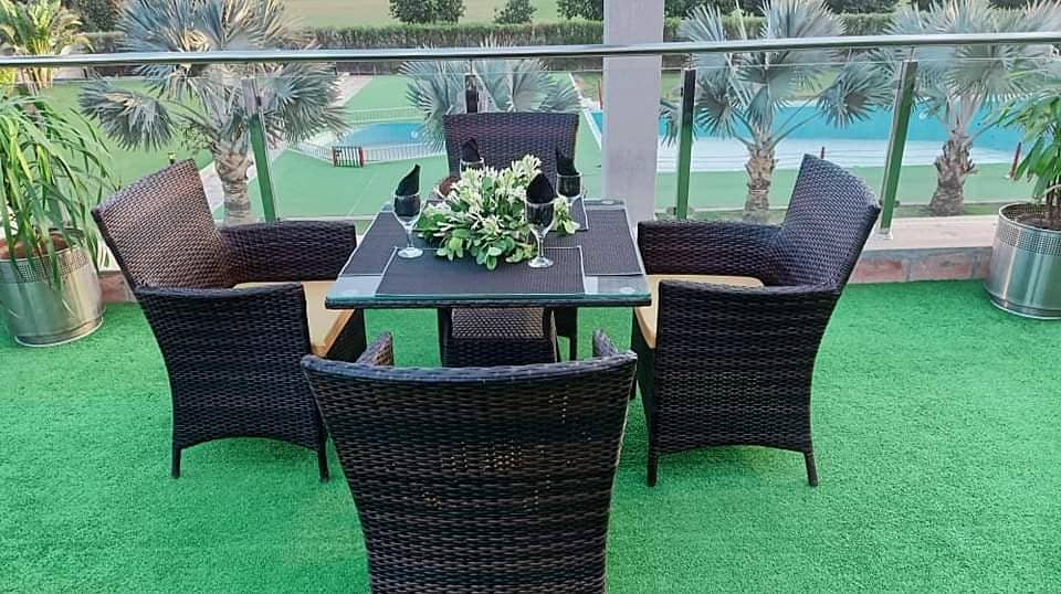 rattan dining table/5 seater dining/chairs/center tables/outdoor chair 2