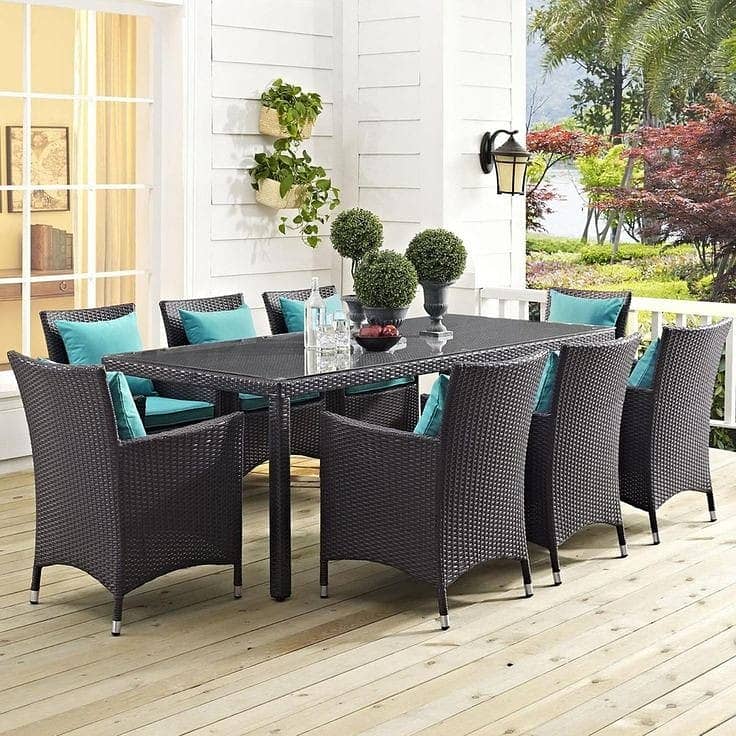 rattan dining table/5 seater dining/chairs/center tables/outdoor chair 13