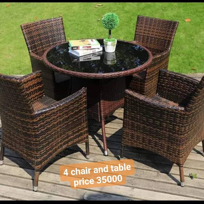rattan dining table/5 seater dining/chairs/center tables/outdoor chair 4