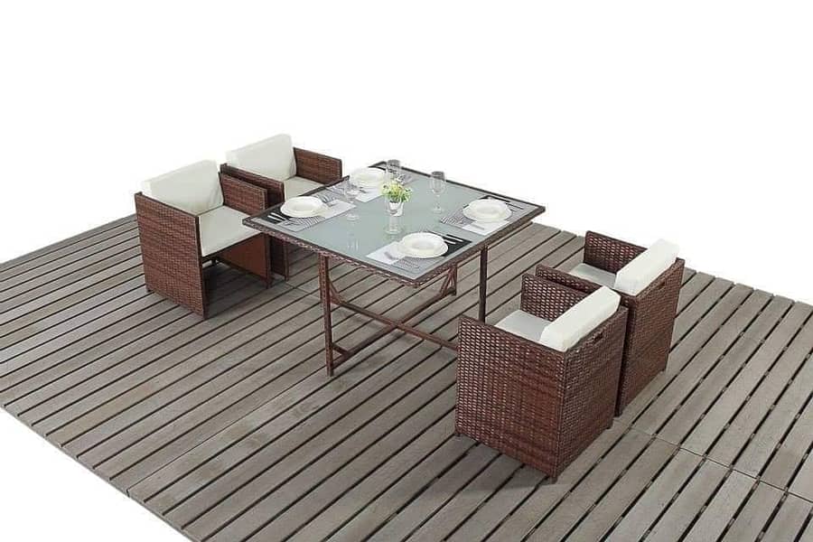 rattan dining table/5 seater dining/chairs/center tables/outdoor chair 2