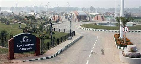 6 Kanal Residential Plot For Sale In Sukh Chain Gardens - Block F Canal Road Lahore 1