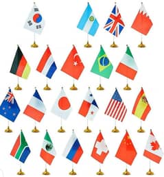 Country flags for Study & Immigration Consultants , Table flag