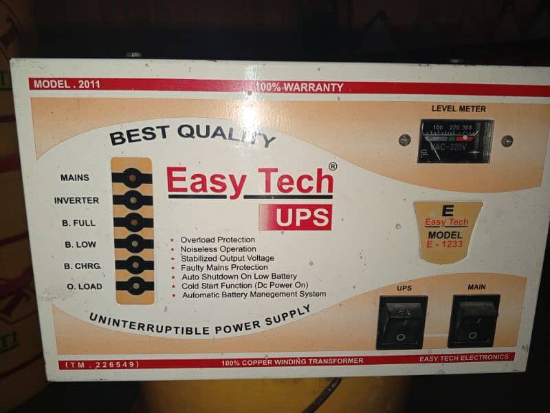 Esay tech ups 1000-1500 volt wonderfull on ok condition Ups. 1
