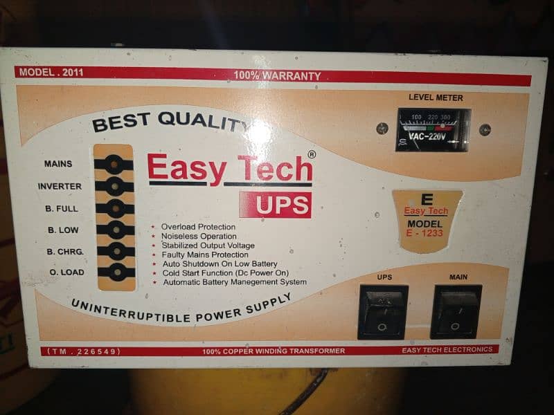 Esay tech ups 1000-1500 volt wonderfull on ok condition Ups. 2