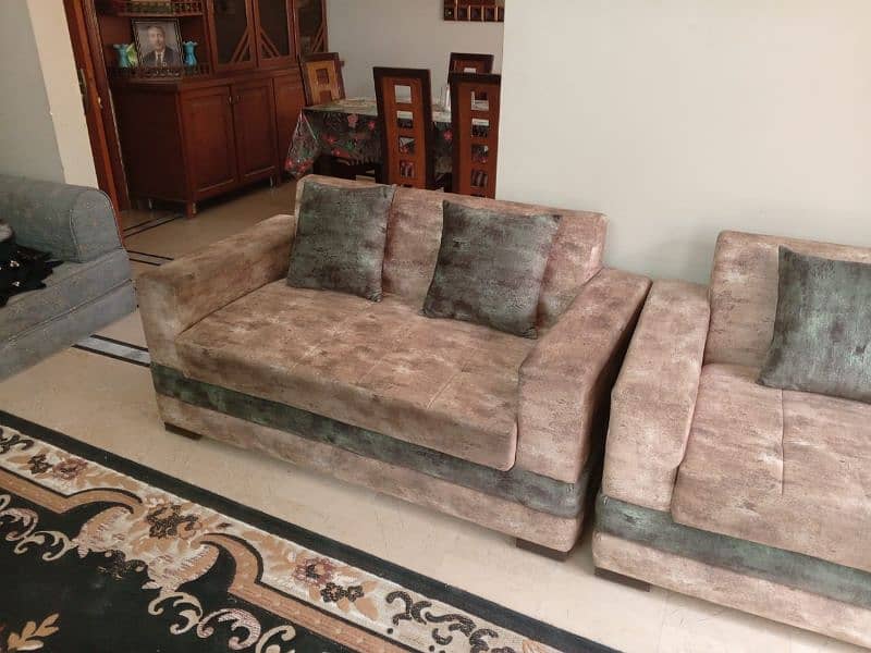 7 seater sofa in Turkish Velvet 2