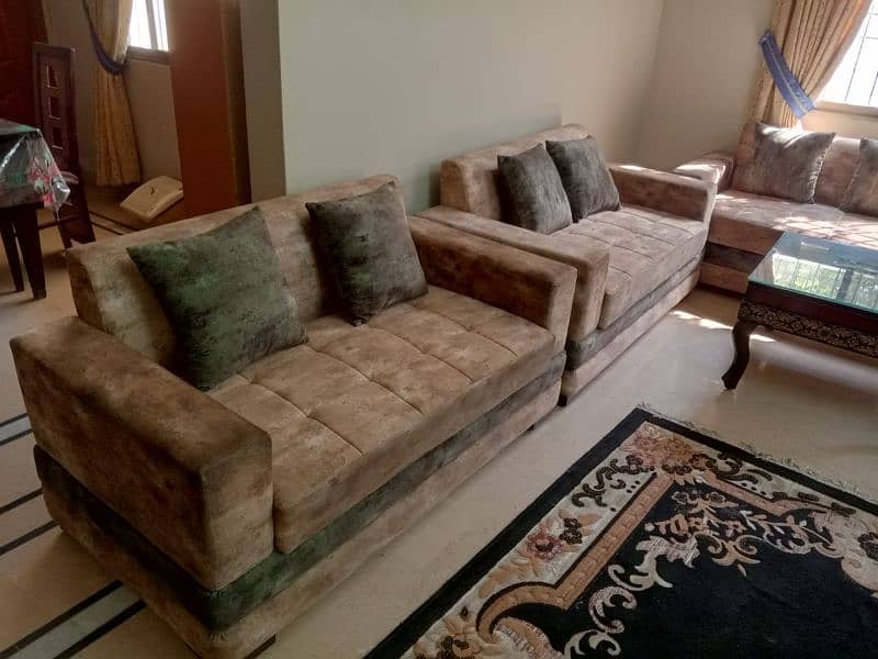 7 seater sofa in Turkish Velvet 13