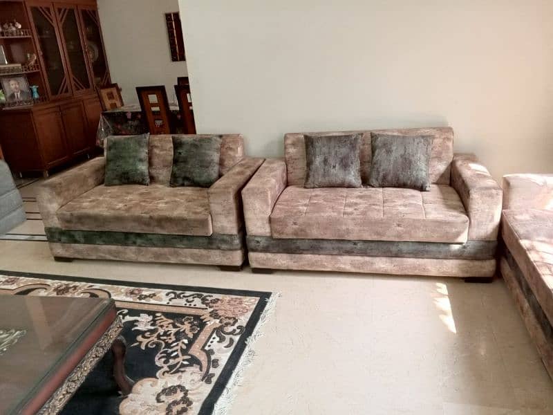 7 seater sofa in Turkish Velvet 16