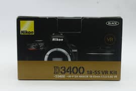 Nikon D3400 with  lens 18-55mm