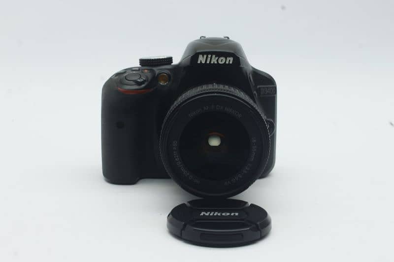 Nikon D3400 with  lens 18-55mm 10