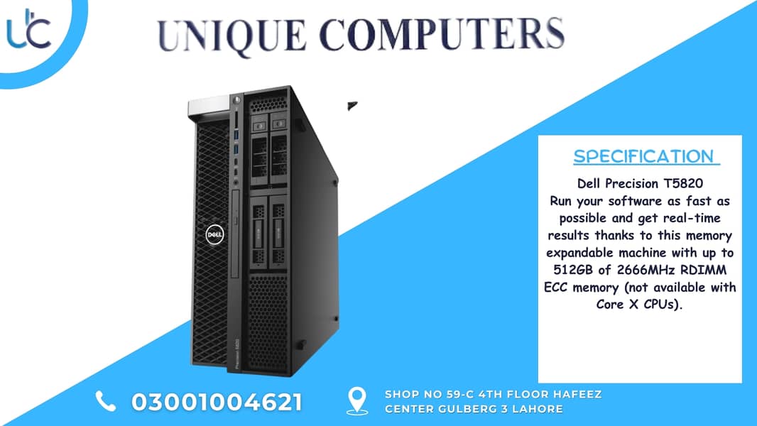 Dell Precision T5820 Run your software as fast as possible and get rea 0