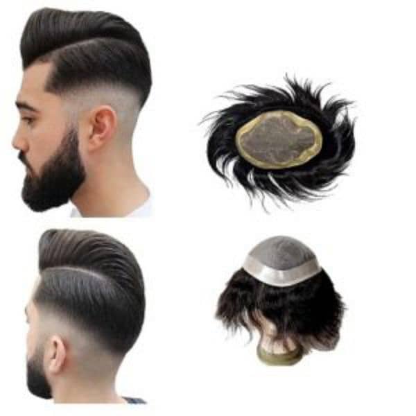 Men wig imported quality _hair patch _hair unit. 03081964955. 5