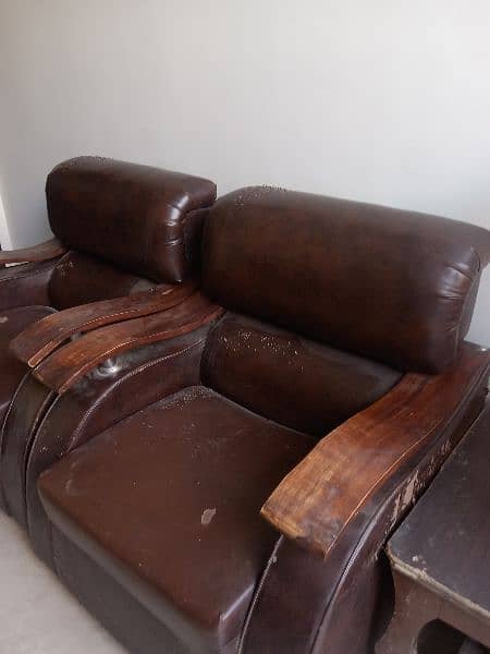 five seater leather sofa set 7