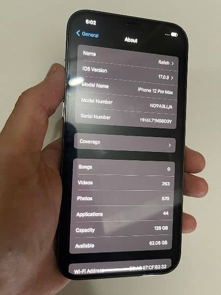 IPHONE 12 PRO MAX JV IN APPLE WARRANTY 8