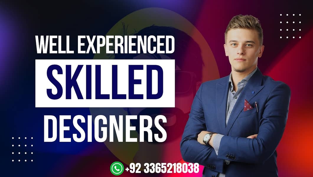 Well Experienced Skilled Graphic Designer Available 2