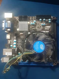Msi h61i v2/w8 2nd and 3rd gen mothrboard with i5 2400 processor