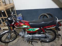 honda cd 70 2022 with golden number