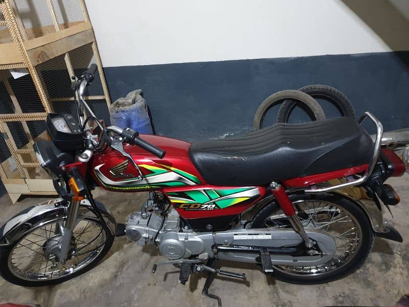 honda cd 70 2022 with golden number 0