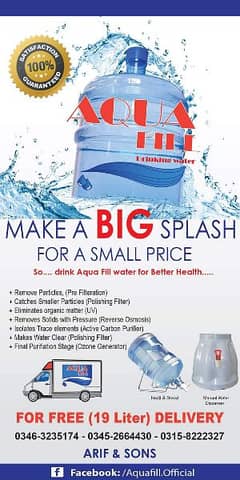 Aqua fill drinking water supply for sale 0