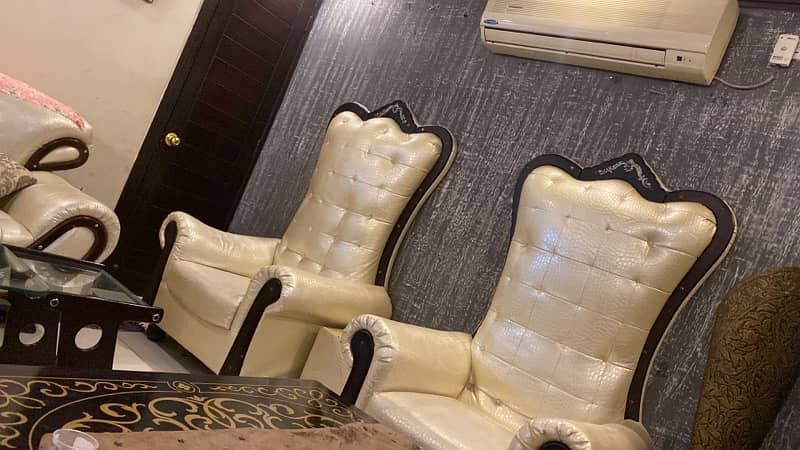 king chair with sofa set 1