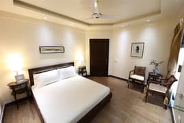 Gulberg flat two bedrooms fully furnish for rent VIP environment same like 5 star hotel