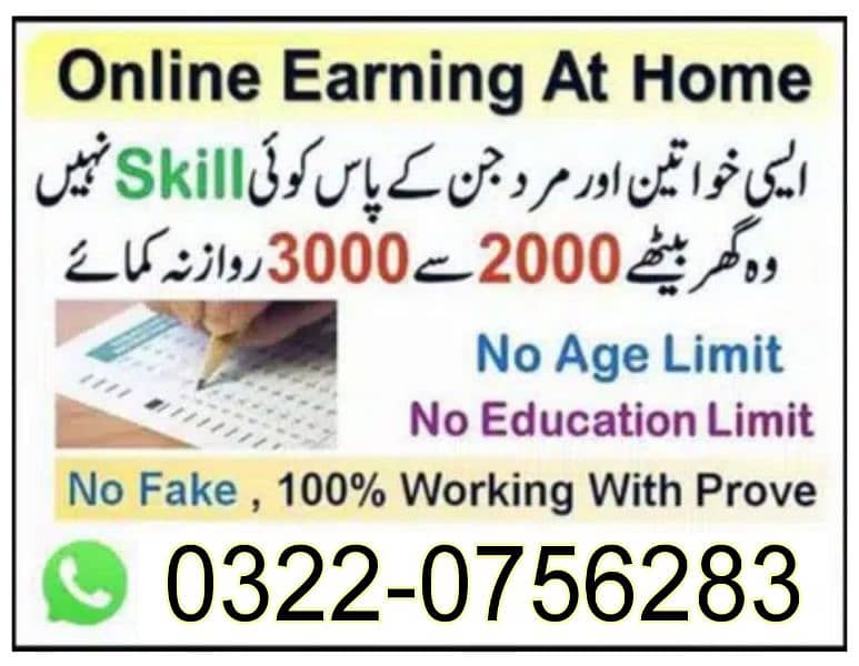 Online jobs available Typing/Assignment/Data Entry/ ad posting etc 1