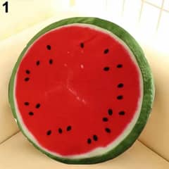 Soft Round Pillow Plush Cushion Watermelon Fruit Toys Seat Pad