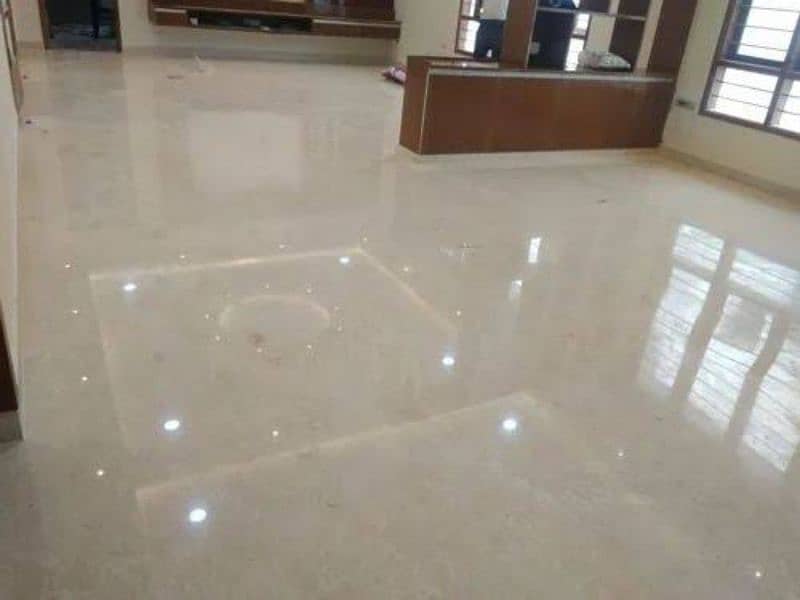 Marble Chips Tiles Floor Polish 12