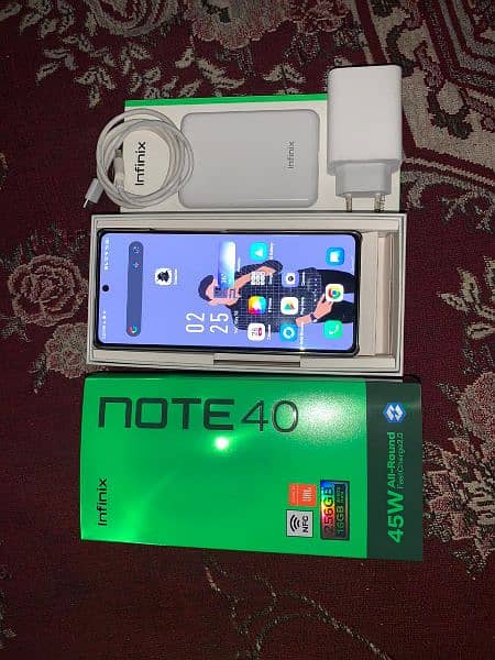 infinix note 40 mobile for sell 16gb 256gb brand new just box open 2