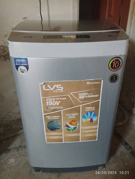 9.5 kg Automatic Washing machine Dawlance dwt 260 s lvs+ model 3