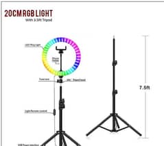 Rgb Portable RingLight With Stand, 26 Cm 0