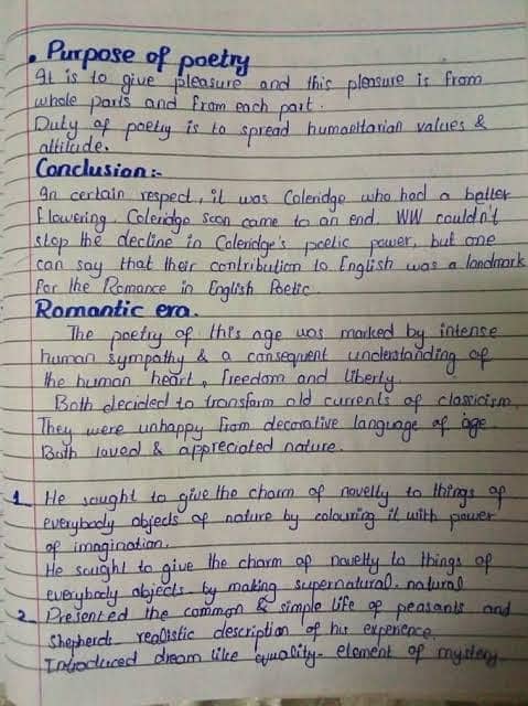 Hand writing assignments works 1