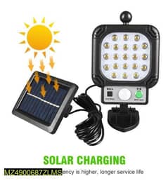 SOLAR RECHARGEABLE  SENSOR LIGHT