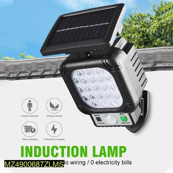 SOLAR RECHARGEABLE  SENSOR LIGHT 2