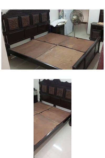 Double bed with dressing 1