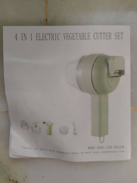 Chinese 4 in 1 Electric vegetable cutter set 0