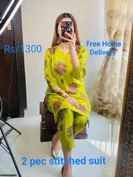 women's stitched suit/organza/lanin, Free Home Delivery 1