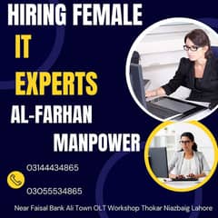 Need Female IT, Social Media & Computer / Data Entry Operator Staff 0