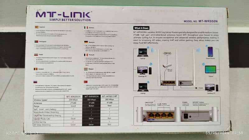 MT Link WR950N with UPS power bank 1