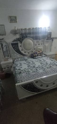Double Bed with mattress dressing