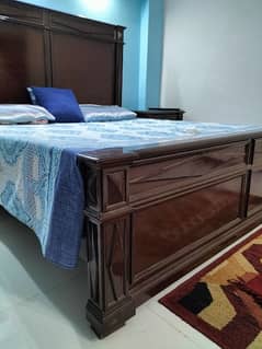 King Size Bed with Side Tables and Dressing Available,