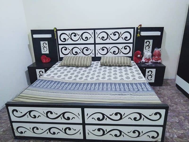 two single beds-double bed set-single bed-bed set 7
