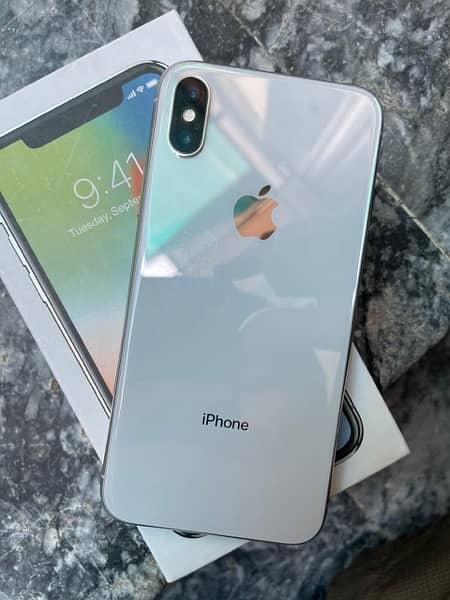 Iphone X 64gb PTA Approved with Box and Charger 1