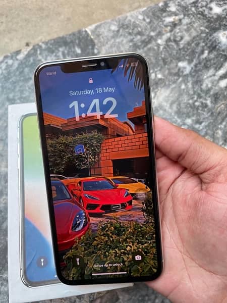 Iphone X 64gb PTA Approved with Box and Charger 2