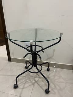 Trolley Table With glass top 0