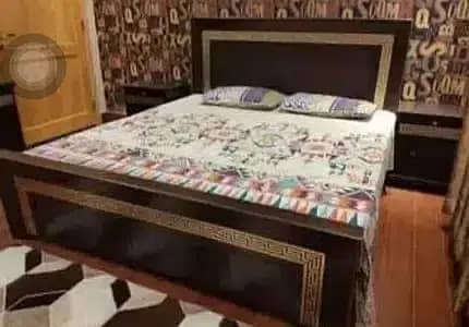double bed / side poshish bed / king size bed / bed set / poshish bed 1