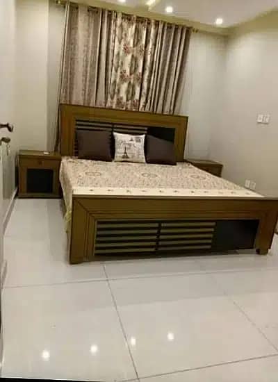 double bed / side poshish bed / king size bed / bed set / poshish bed 5