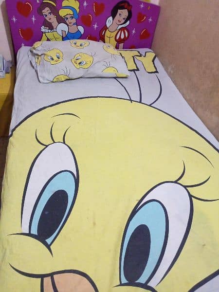 kids single bed princess cartoon 1