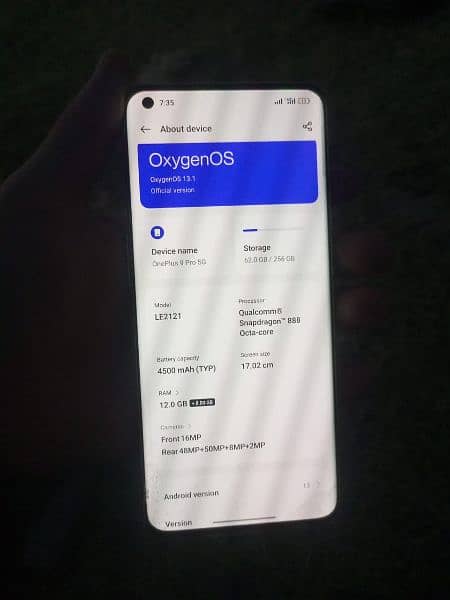 Oneplus 9pro 12/256 Good condition just back crack 5